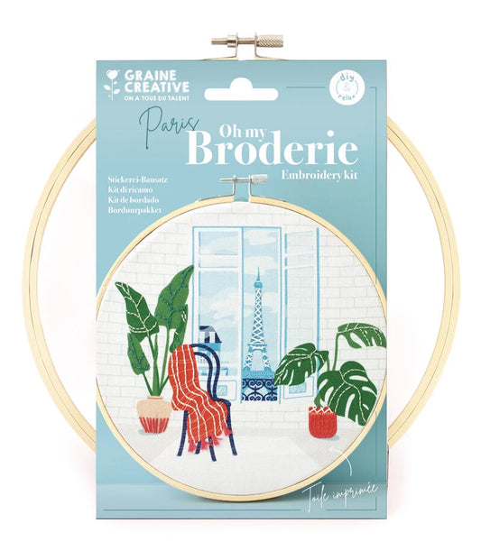 KIT BRODERIE PARTIELLE PARIS Graine Créative GRAINE CREATIVE