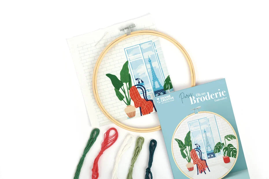 KIT BRODERIE PARTIELLE PARIS Graine Créative