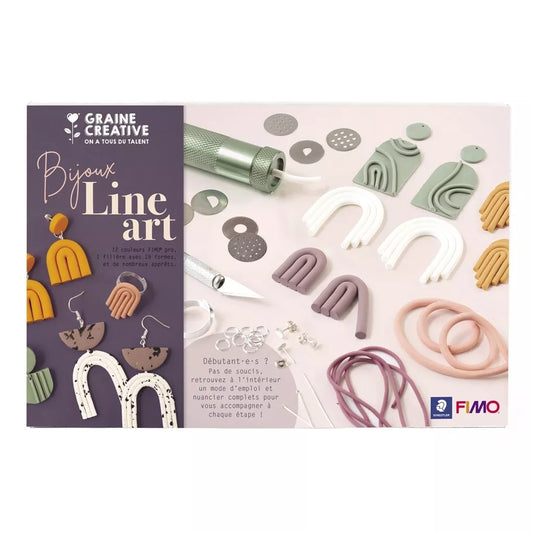 Coffret Fimo Graine Créative - Bijoux Line Art