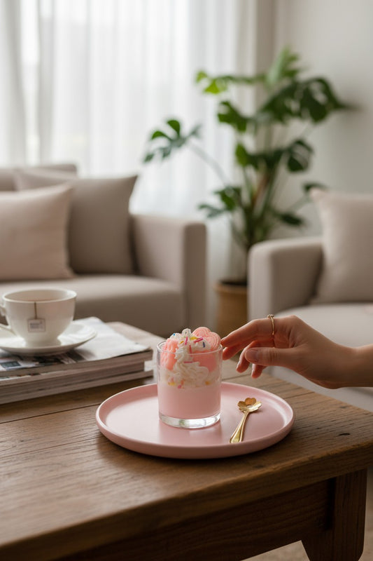 Bougie Gourmande Chantilly Déco Kawaii & Parfumée MINISUKI