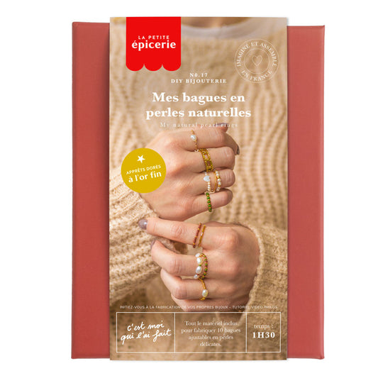 Kit DIY Bijouterie – Mes Bagues en Perles Naturelles | Création de Bijoux MKMI LA PETITE EPICERIE
