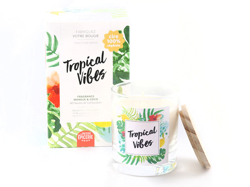 KIT BOUGIE DIY - TROPICAL VIBES LA PETITE EPICERIE