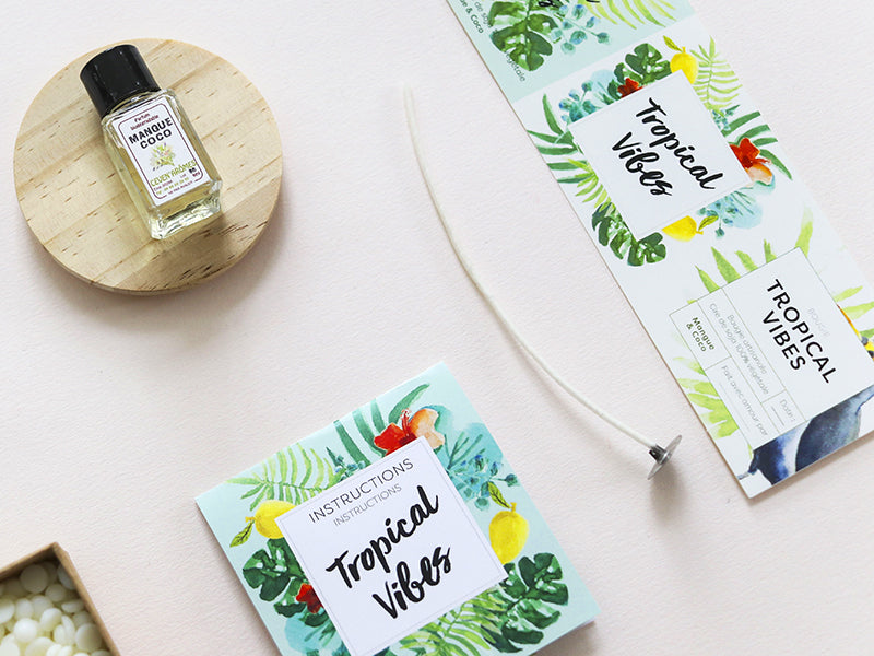 KIT BOUGIE DIY - TROPICAL VIBES LA PETITE EPICERIE