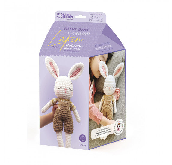 Kit complet Amigurumi - Lapin crochet GRAINE CREATIVE