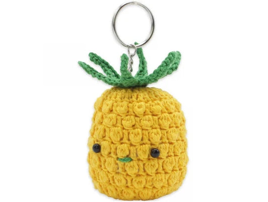 Amigurumi Häkelset Ananas-Schlüsselanhänger