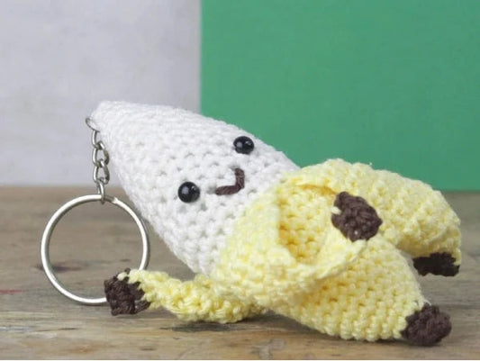 Kit crochet Amigurumi Porte clé banane Hardicraft