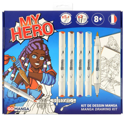 KIT DESSIN MANGA MY HERO GO MANGA "AYA" DE GO MANGA dessiner manga