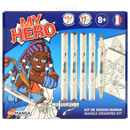 KIT DESSIN MANGA MY HERO GO MANGA "AYA" DE GO MANGA dessiner manga