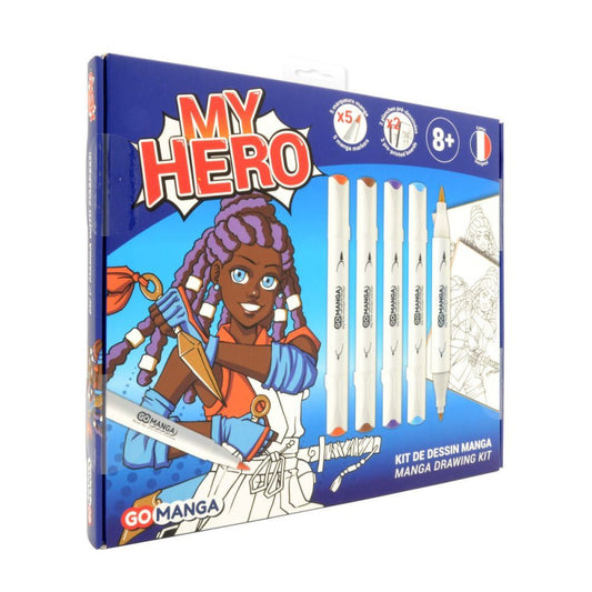 KIT DESSIN MANGA MY HERO GO MANGA "AYA" DE GO MANGA dessiner manga