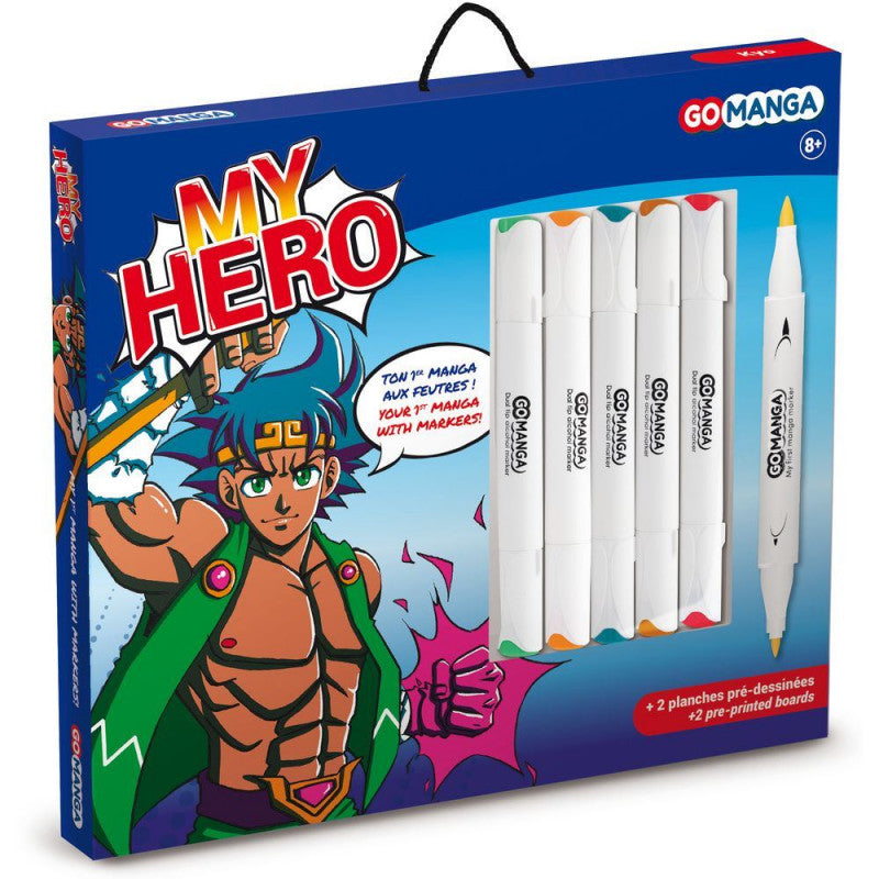 KIT DESSIN MANGA MY HERO GO MANGA "KYO" DE GO MANGA GO MANGA