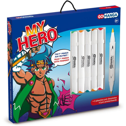 KIT DESSIN MANGA MY HERO GO MANGA "KYO" DE GO MANGA GO MANGA