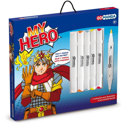 KIT DESSIN MANGA MY HERO GO MANGA "MAX" DE GO MANGA GO MANGA