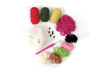 Coffret DIY Crochet Mes Légumes - Kit créatif pour réaliser vos légumes en laine GRAINE CREATIVE