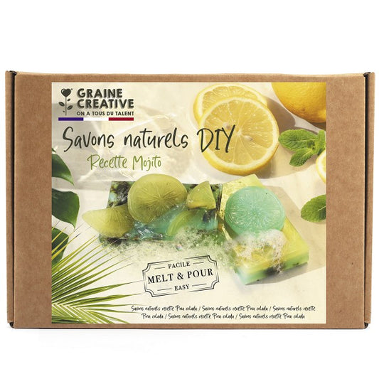 KIT SAVON MOJITO A LA FEUILLE DE MENTHE GRAINE CREATIVE GRAINE CREATIVE