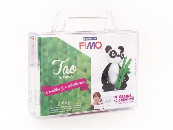 KIT FIMO - MALETTE TAO LE PANDA- FIGURINE À MODELER GRAINE CREATIVE