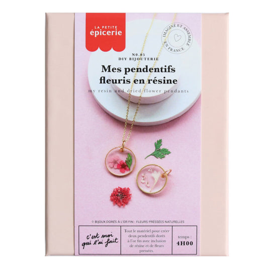 DIY BIJOUTERIE - Mes pendentifs fleuris en résine LA PETITE EPICERIE