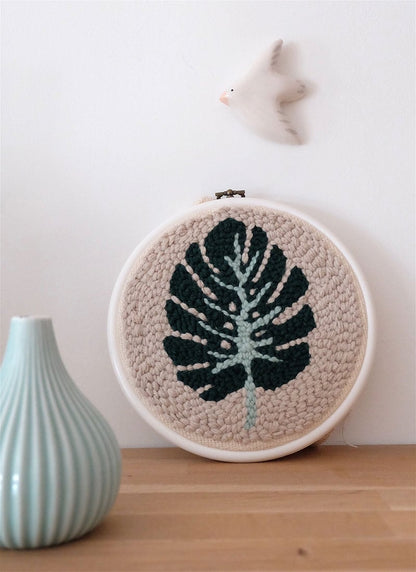Kit Punch Needle Feuille Monstera – Graine Créative GRAINE CREATIVE