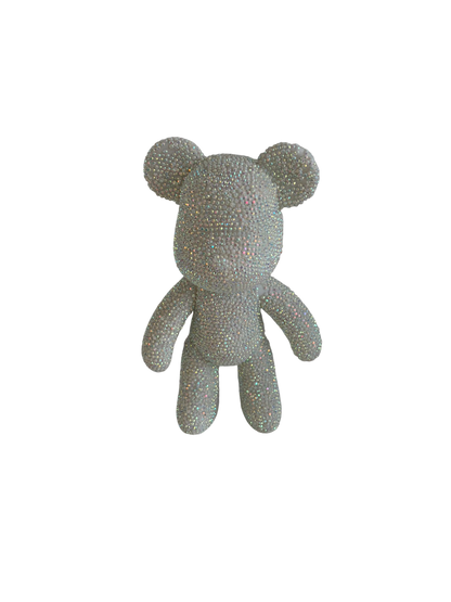 Figurine ourson orange scintillant à décorer en diamants