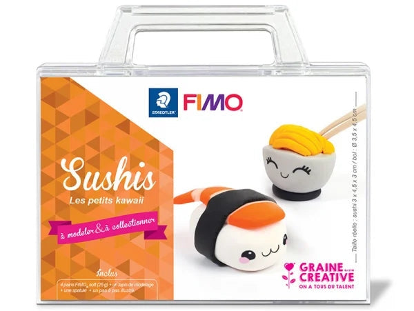 MALLETTE - JE FABRIQUE MES SUSHIS KAWAII EN FIMO GRAINE CREATIVE