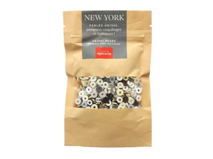 Kit perles heishi et de breloques, fabrication de bijoux - New-York LA PETITE EPICERIE