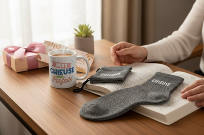 Mug coloré à paillettes Miss Chieuse Option Parfaite en céramique