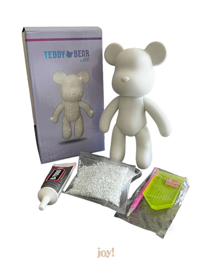 Kit DIY Peinture Diamant 5D - Ourson Cristal Blanc, Activité Créative Relaxant JOY!