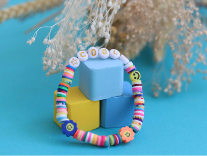 PERLES LETTRES "COOL" POUR BRACELET À PERSONNALISER LA PETITE EPICERIE