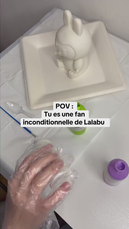 Kit Pouring Art Figurine à Personnaliser – Teddy, Lapin, Chien Ballon,Bulldogue, Labubu, Basket