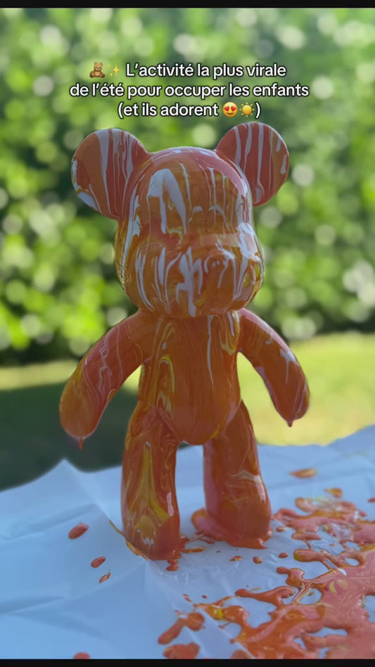 Individuell gestaltbares Figuren-Gießkunst-Set – Teddybär, Hase, Ballonhund, Bulldogge, Labubu, Basketball