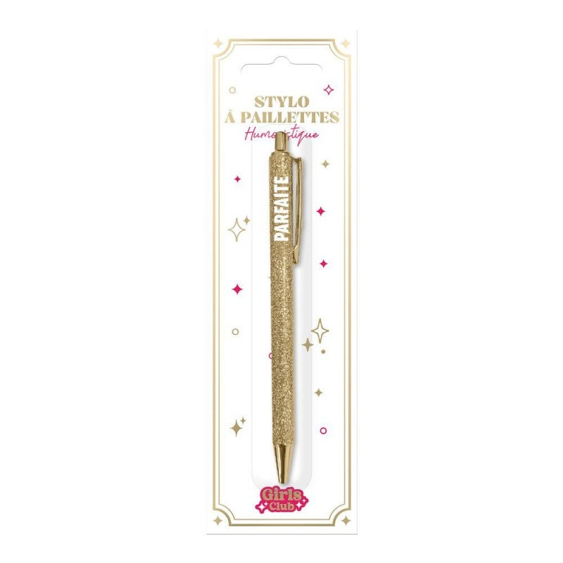 Stylo à paillettes Parfaite – Stylo fantaisie brillant | Joy Cadeaux JOY!