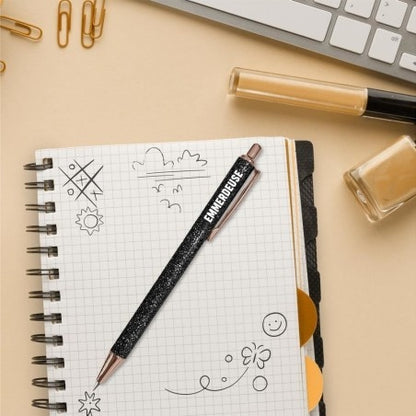 Stylo à paillettes Emmerdeuse – Stylo fantaisie humour | Joy Cadeaux