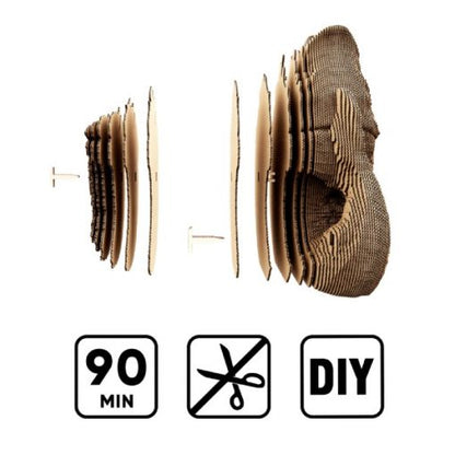 Puzzle 3D Vase Poisson – Sculpture en Carton Recyclé CARTONIC Cartonic