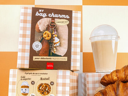 Kit Crochet Débutant – Bag Charms Coffee Time ☕ | DIY gourmand & créatif | La Petite Épicerie LA PETITE EPICERIE