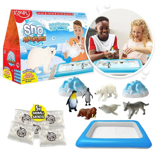 ZIMPLI – Monde Sensoriel Animaux Arctiques | Jouet Neige & Texture Montessori zimpli