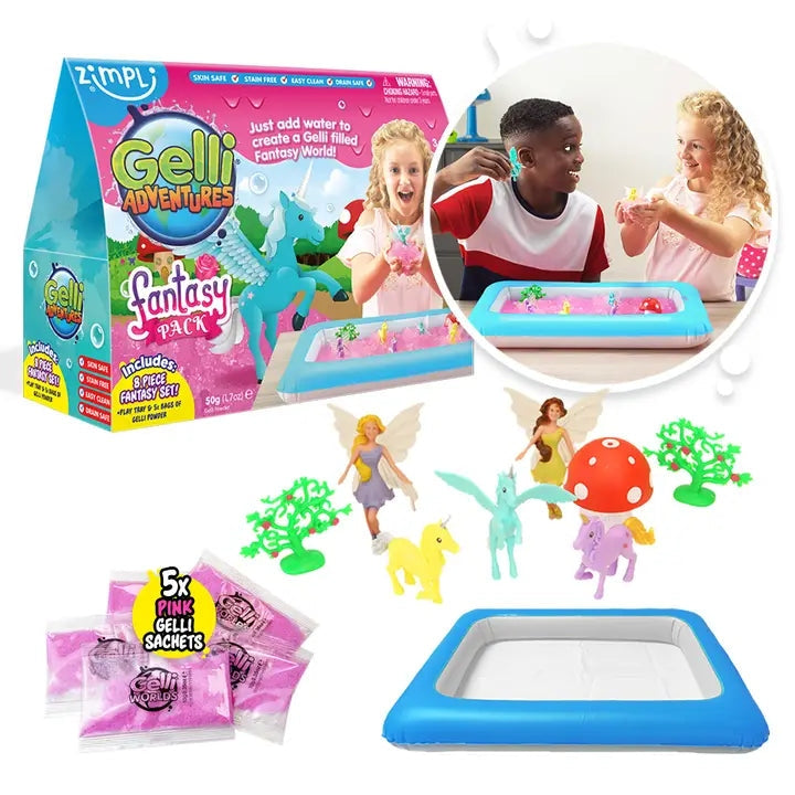 Kit sensoriel Zimpli Kids Fantaisy Licorne et Fées avec Gelli biodégradable