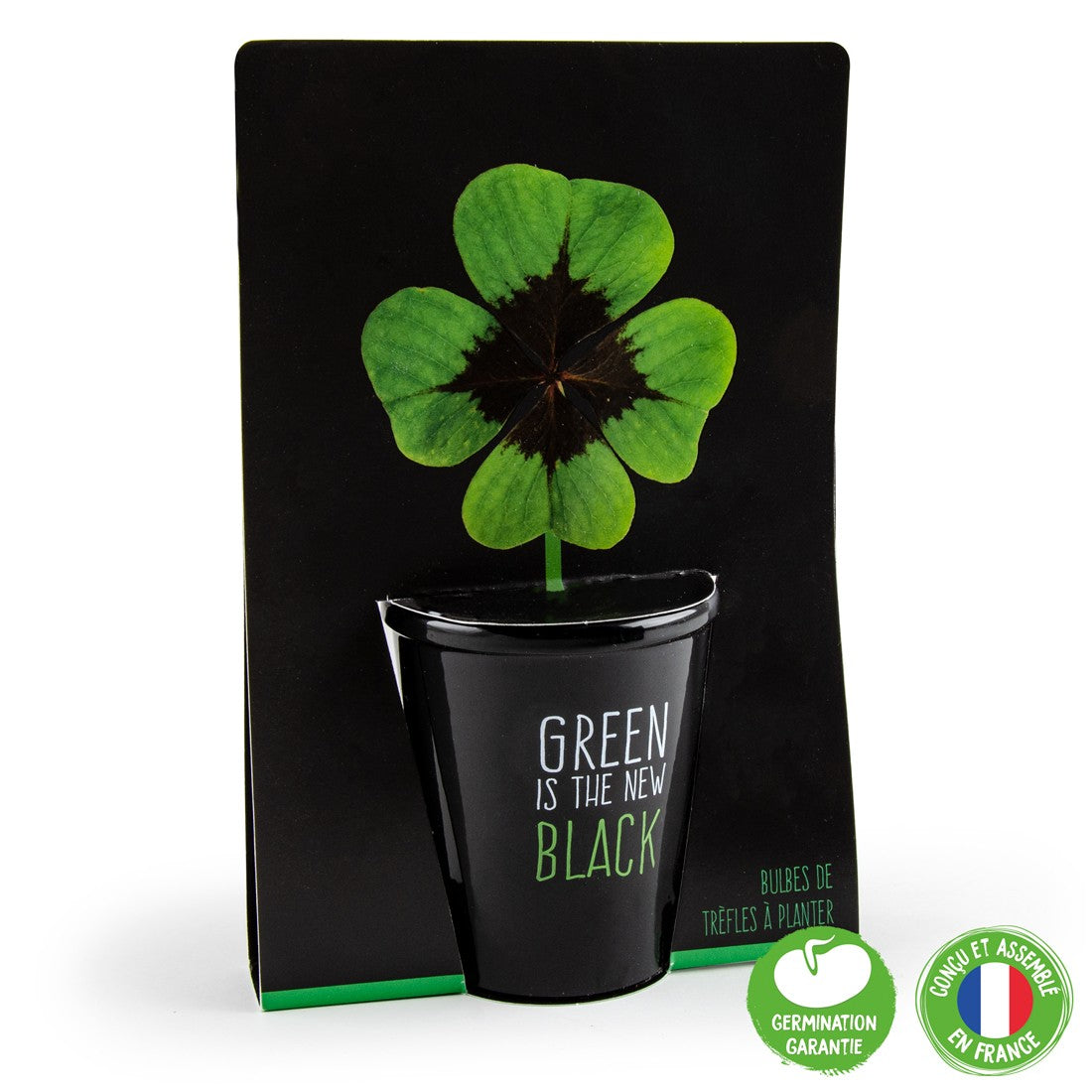 Kit de plantation black - Trèfle 4 feuilles Radis et Capucine Radis et Capucine