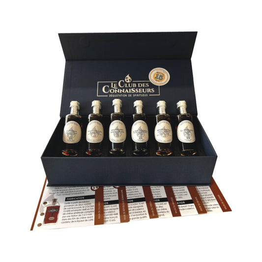 Coffret Rhums Sélection 15 ans 6 x 40 ml Le Club des Connaisseurs