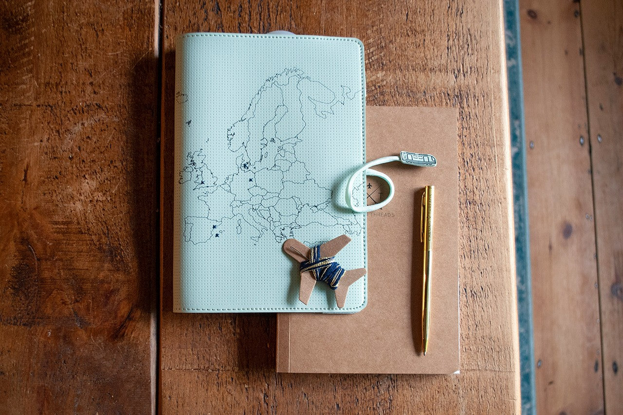 Carnet de Voyage Stitch Europe Menthe Chasing Threads Ltd