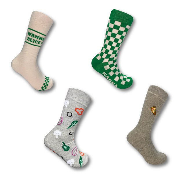 Chaussettes Unisex Pizza Veggies Urban Eccentric