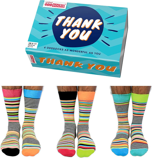 Chaussettes dépareillées - United Oddsocks Box Thank You United Oddsocks