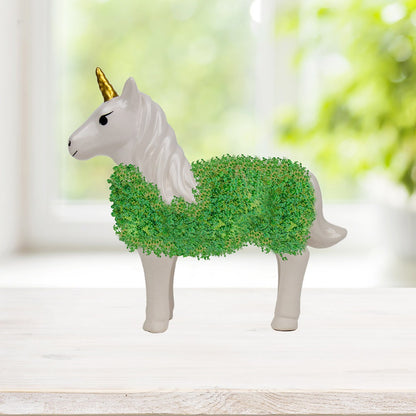 Licorne en céramique à faire pousser | Licorne Verte avec graines de chia GiftRepublic