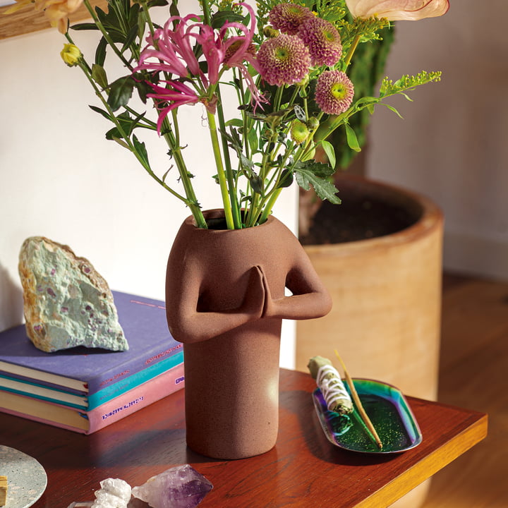 Doiy - Vase Namaste, marron Doiy