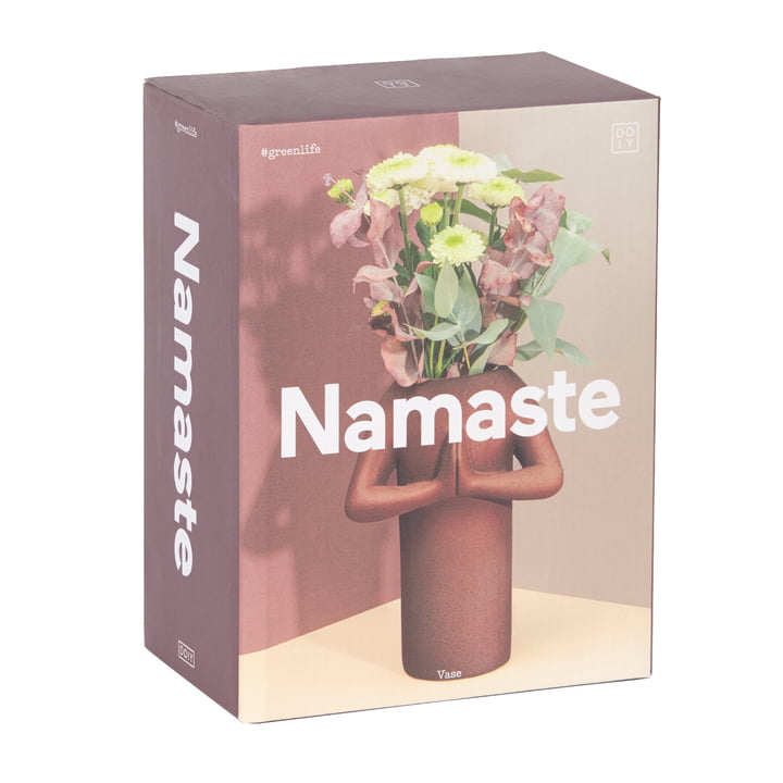 Doiy - Vase Namaste, marron Doiy