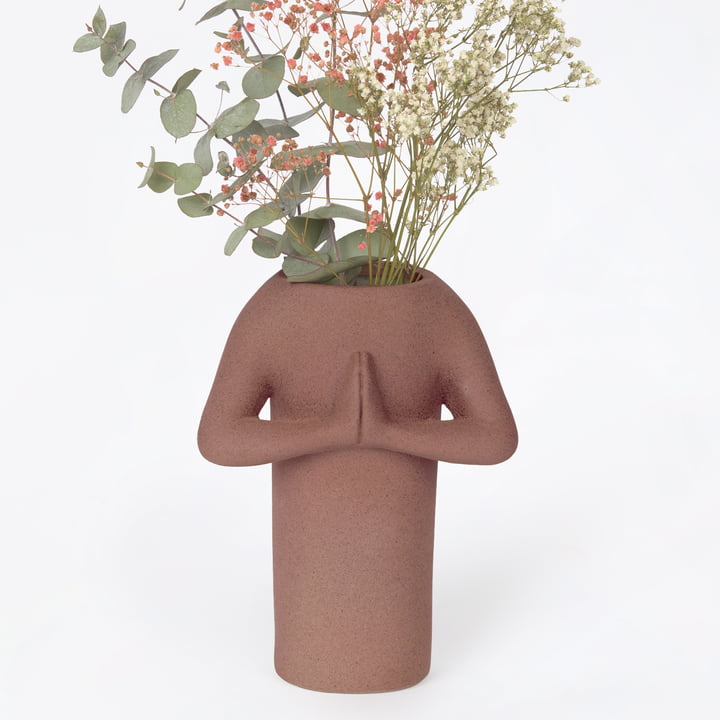 Doiy - Vase Namaste, marron Doiy