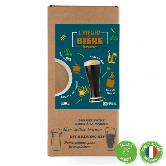 COFFRET BRASSAGE BIÈRE BRUNE 4L EXTRAIT DE MALT À CONCASSER Radis et Capucine