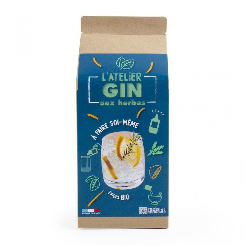 Coffret L'ATELIER GIN AUX ÉPICES BIO Radis et Capucine