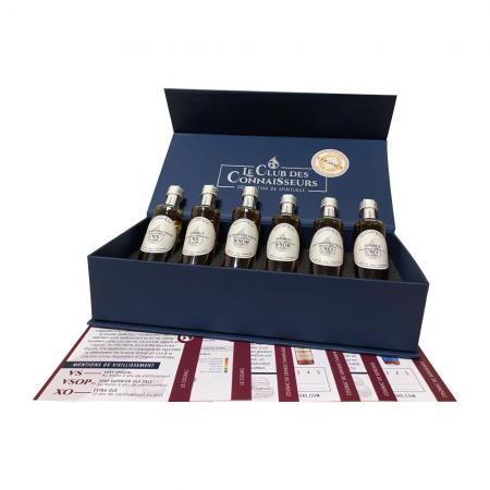 Coffret Cognacs VS VSOP XO 6 x 40 ml Le Club des Connaisseurs