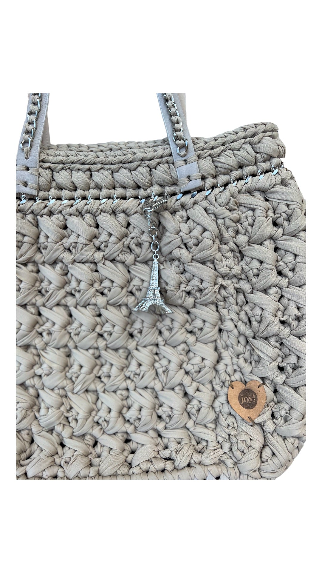 Sac en crochet fait main - Paris JOY!